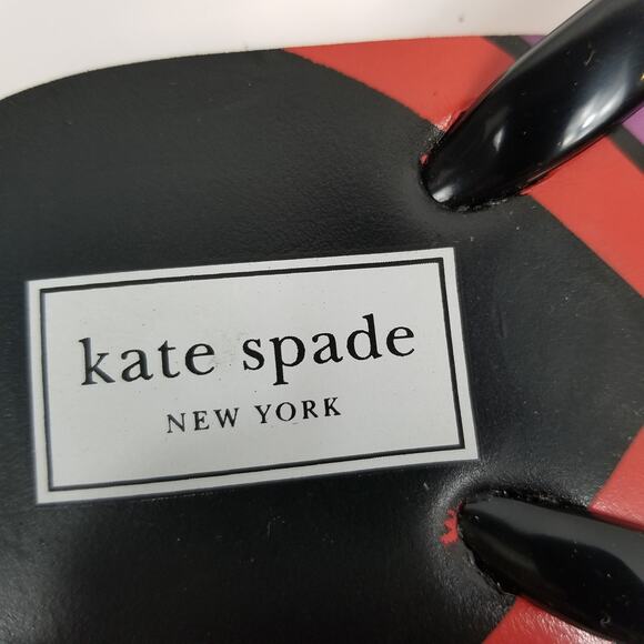 Kate Spade Nanette Striped Women's Flip Flops Size 6 - Picture 5 of 9